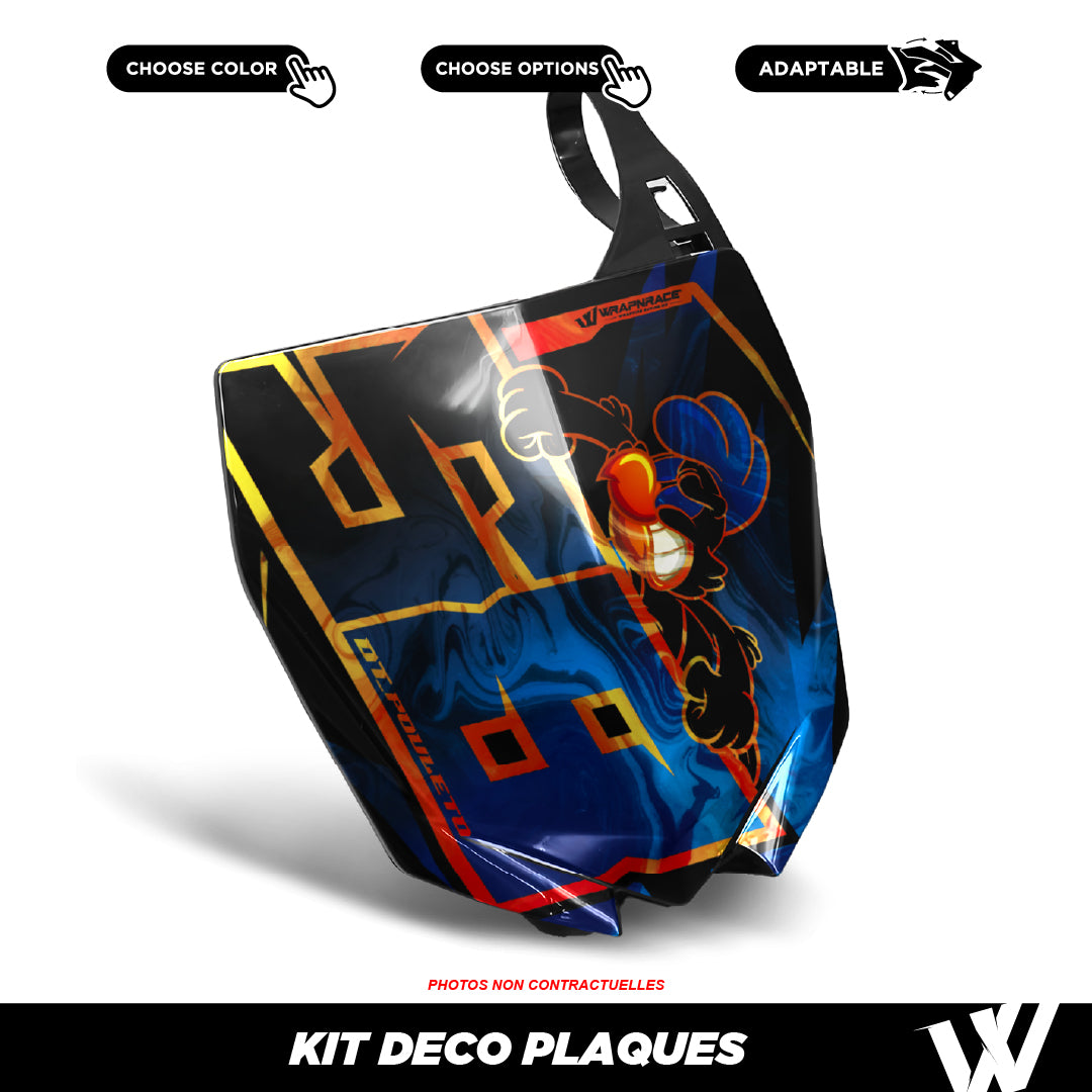 Kit déco plaque phare/cross | 100% personnalisable