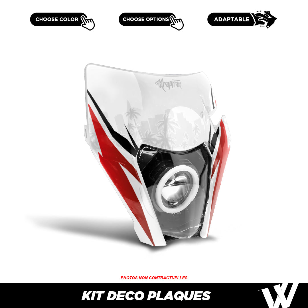 Kit déco plaque phare/cross | 100% personnalisable