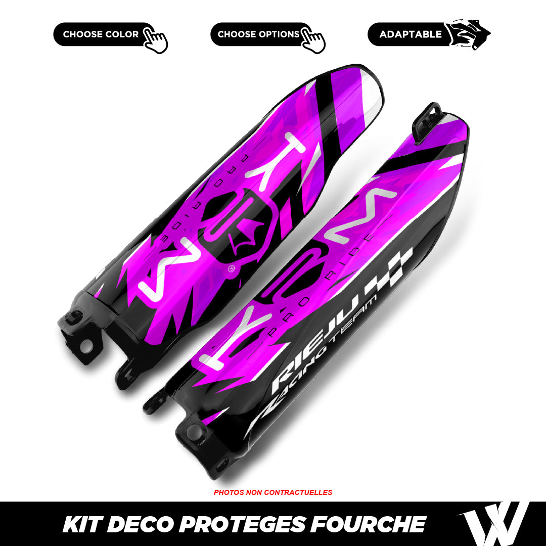 Kit déco protèges fourche | 100% personnalisable