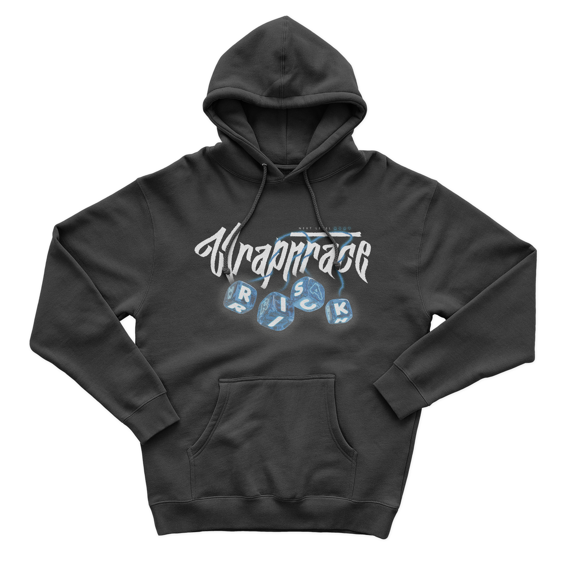 Sweat à capuche noir WRAP25
