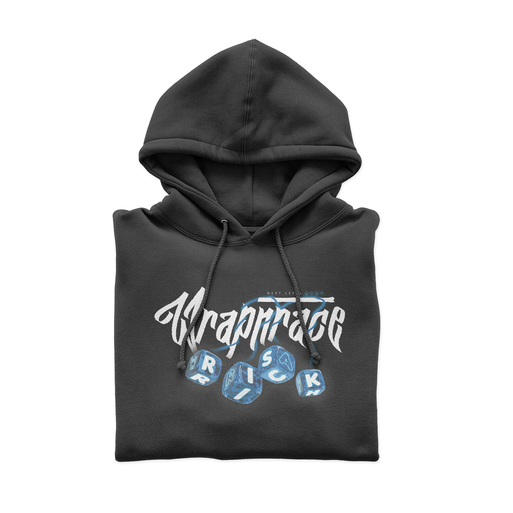 Sweat à capuche noir WRAP25