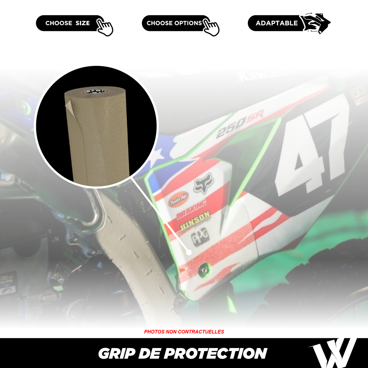 STICKERS GRIP PROTECTION DE CARÉNAGES