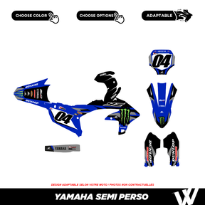 Kit déco YAMAHA ANAHEIM23 BLEU/BLANC | Semi Personnalisable