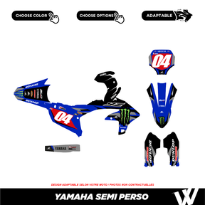 Kit déco YAMAHA ANAHEIM23 BLEU/ROUGE | Semi Personnalisable