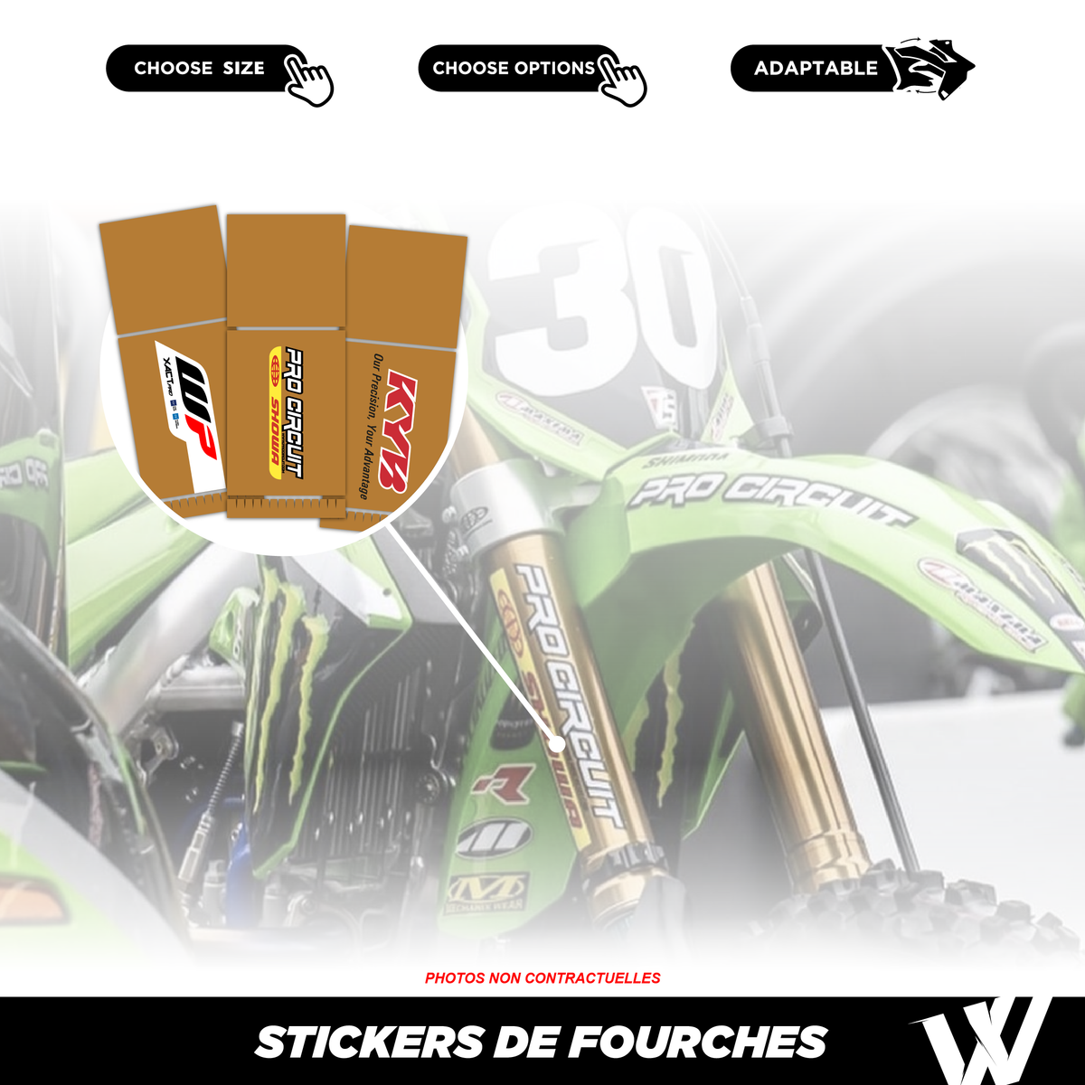 STICKERS DE FOURCHES COMPLET