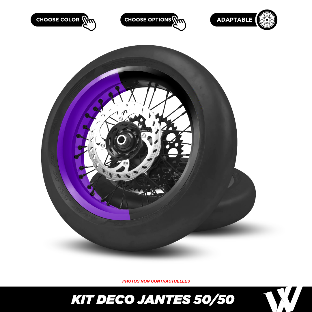 Kit déco jantes 50/50