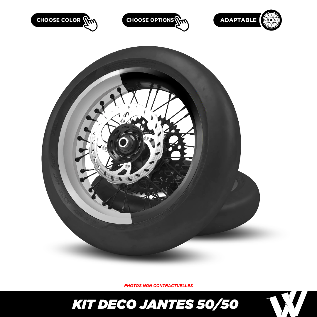 Kit déco jantes 50/50