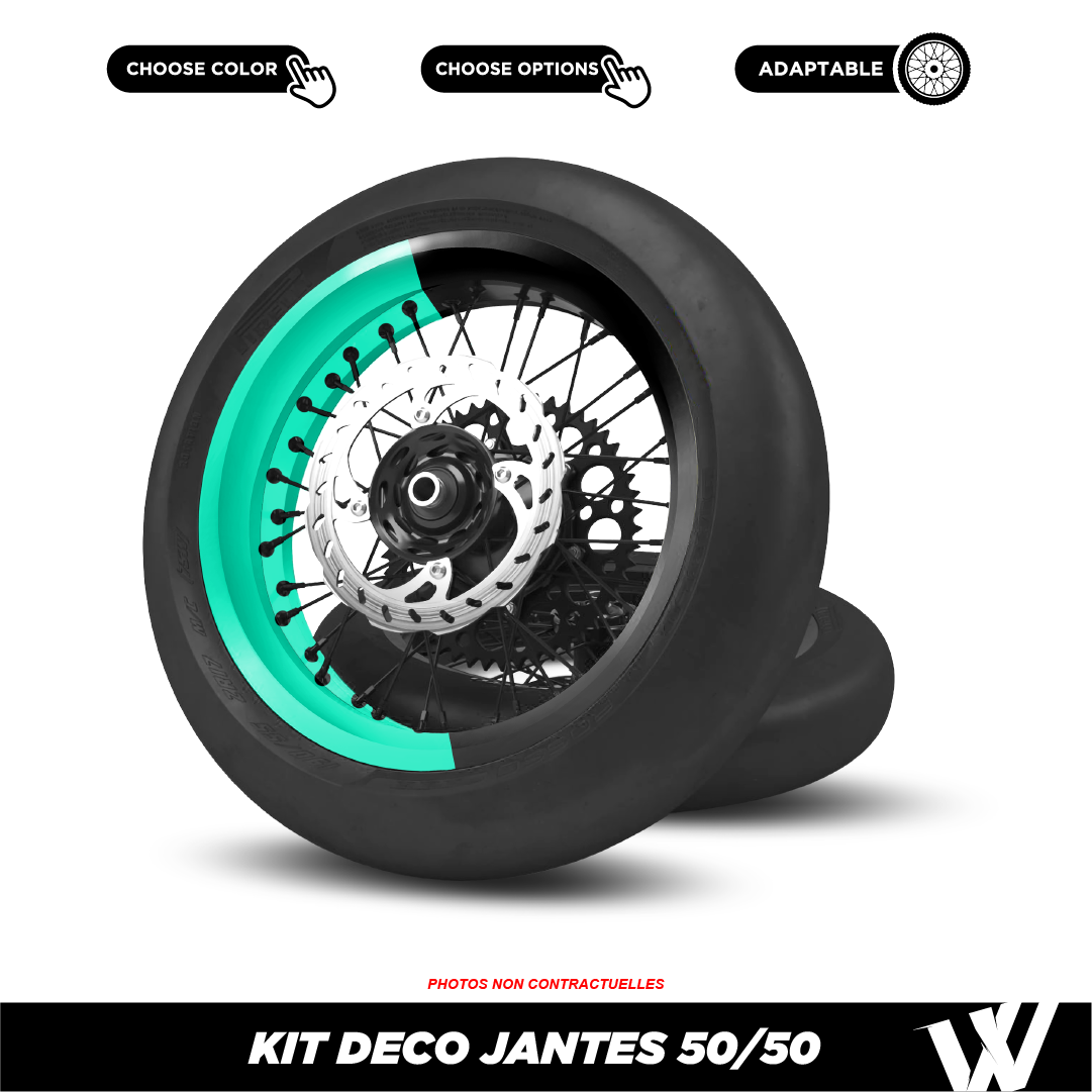 Kit déco jantes 50/50