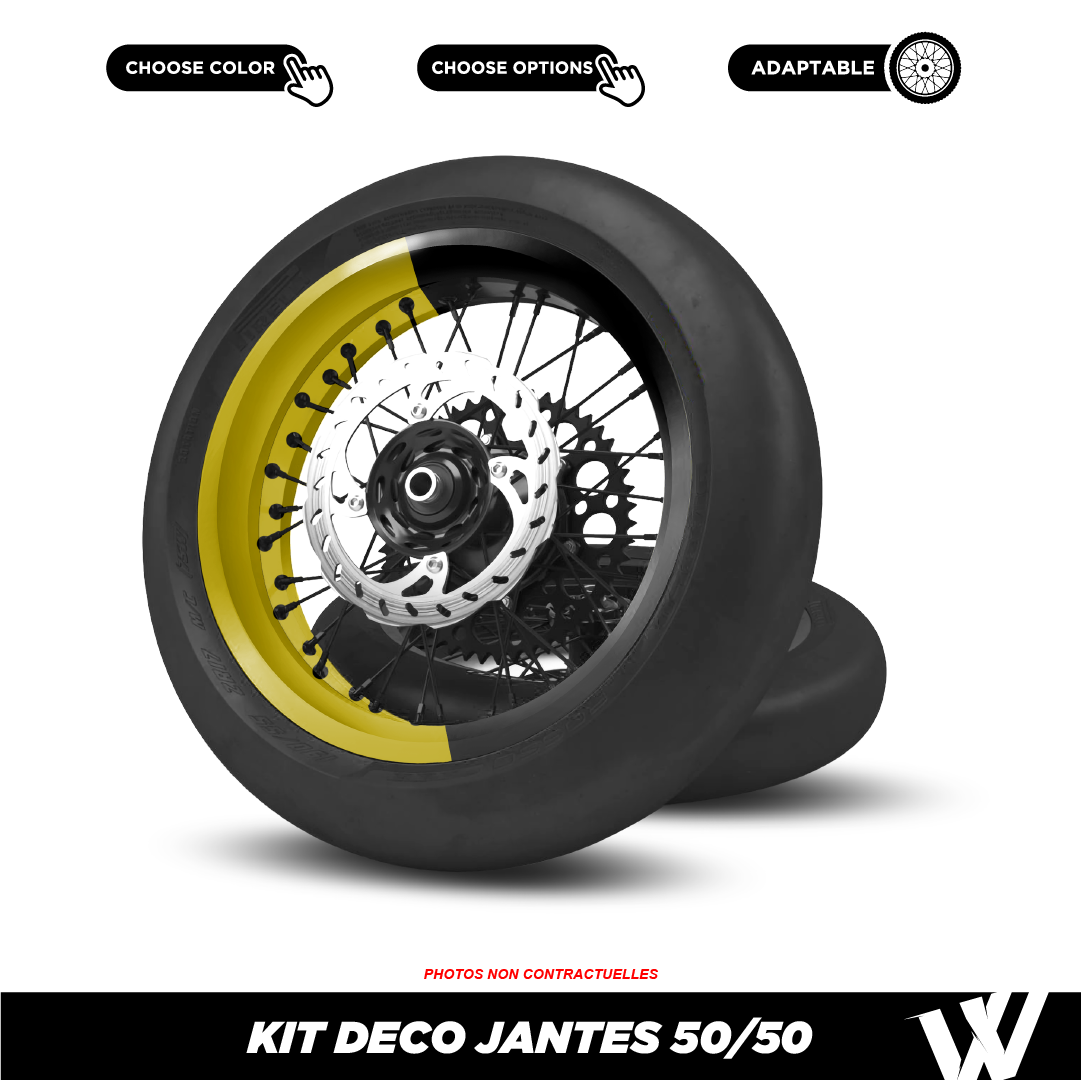 Kit déco jantes 50/50