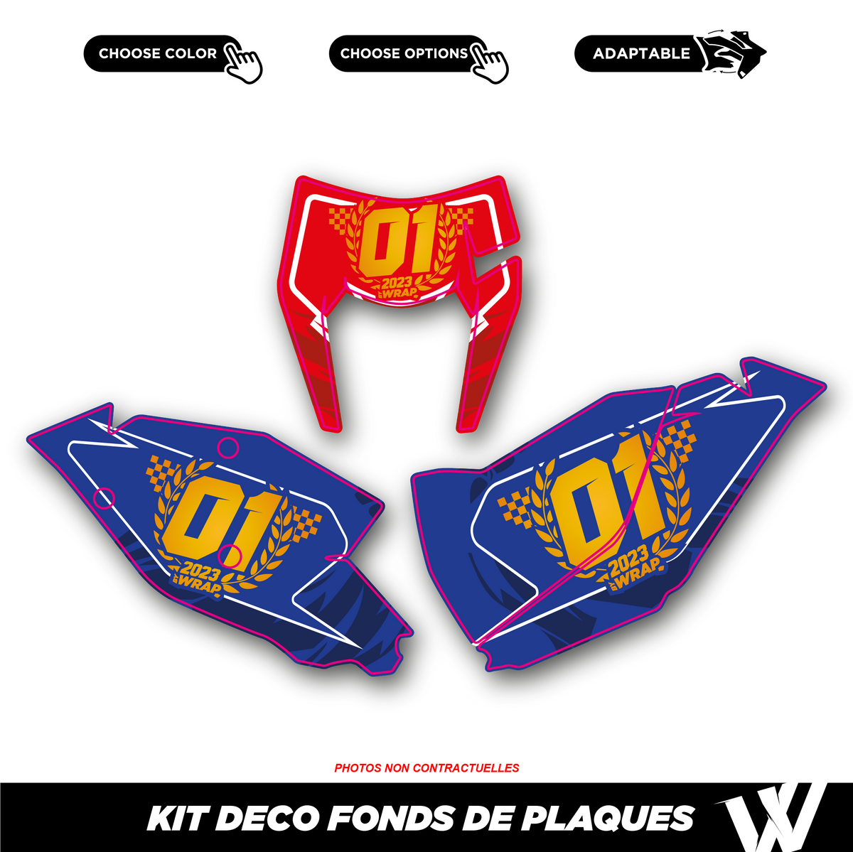 Kit déco fonds de plaques | 100% personnalisable