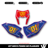 Kit déco fonds de plaques | 100% personnalisable