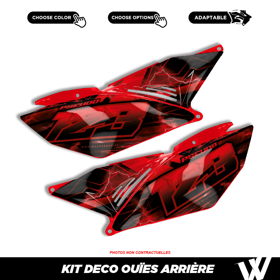 Kit déco ouïes arrière | 100% personnalisable