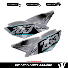 Kit déco ouïes arrière | 100% personnalisable