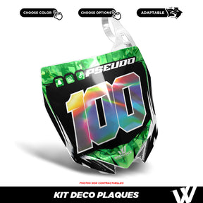 Kit déco plaque phare/cross | 100% personnalisable