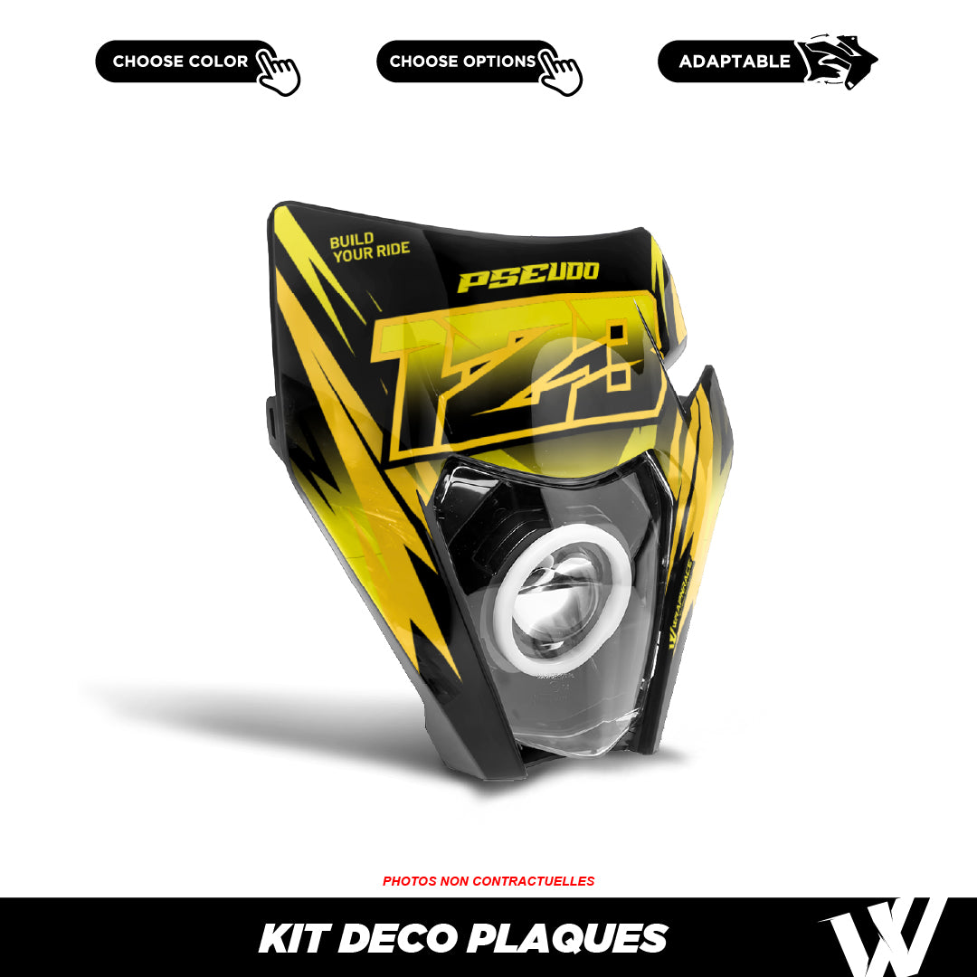 Kit déco plaque phare/cross | 100% personnalisable