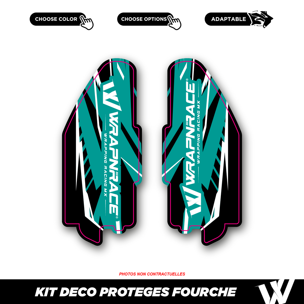 Kit déco protèges fourche | 100% personnalisable