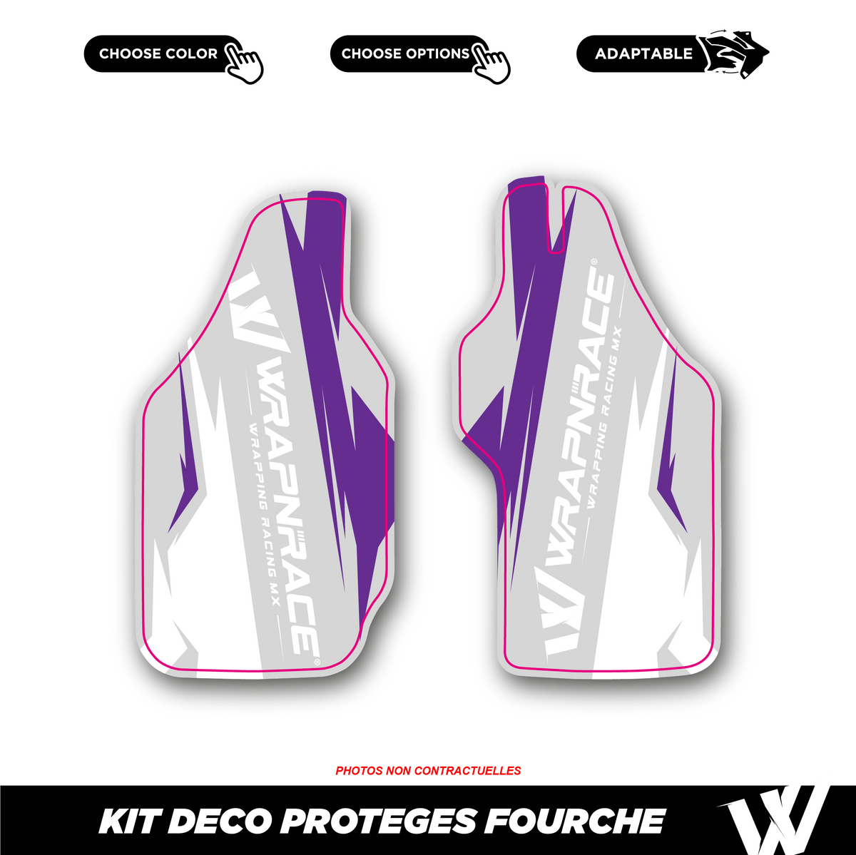 Kit déco protèges fourche | 100% personnalisable