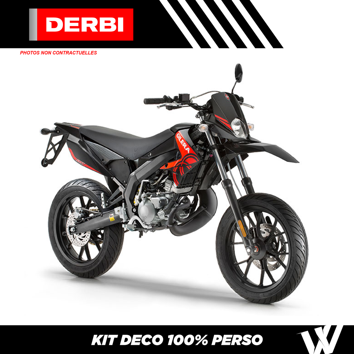 Kit déco Derbi 50cc 100 personnalisable