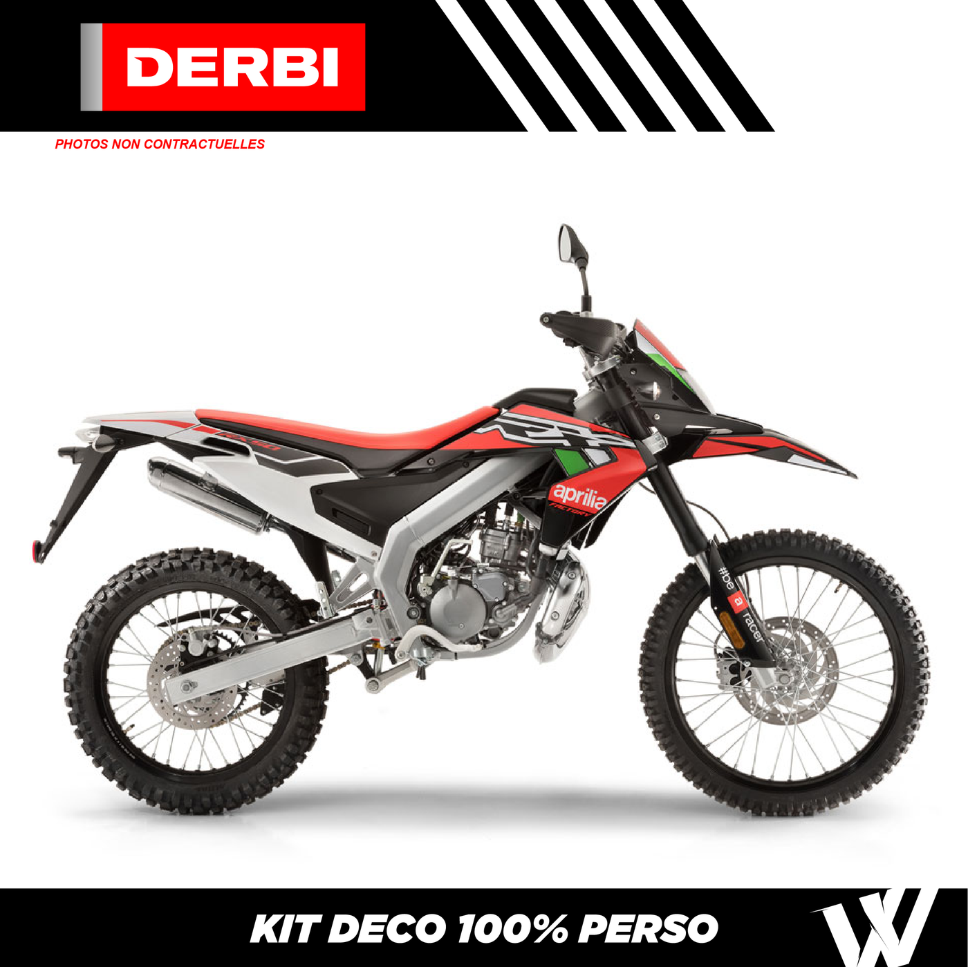 Kit déco Derbi 50cc 100 personnalisable