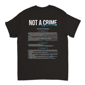 T-shirt WRAP NOT A CRIME