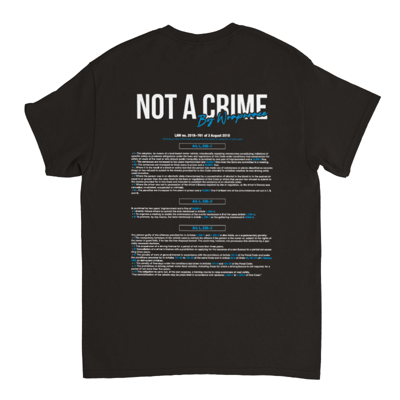 T-shirt WRAP NOT A CRIME